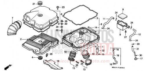 AIR CLEANER NTV650T de 1996